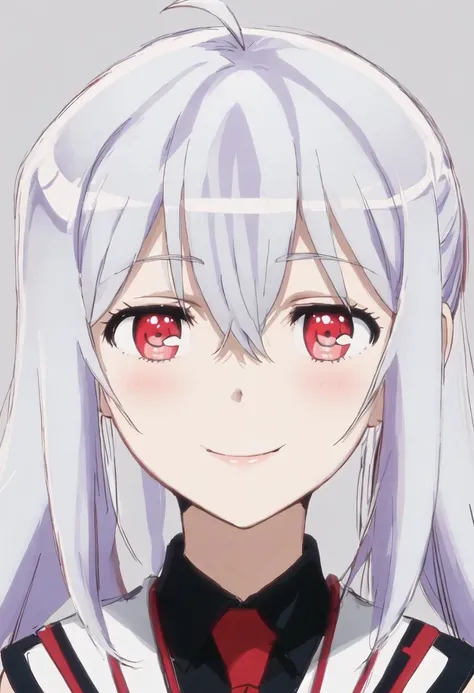 best quality, masterpiece, highres, solo, {isla_plasticmemories:0.90}, 1girl, bangs, blush, closed_mouth, portrait, smile, anime_coloring, looking_at_viewer