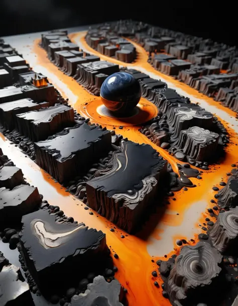 there are many chocolates on a table with orange and black decorations