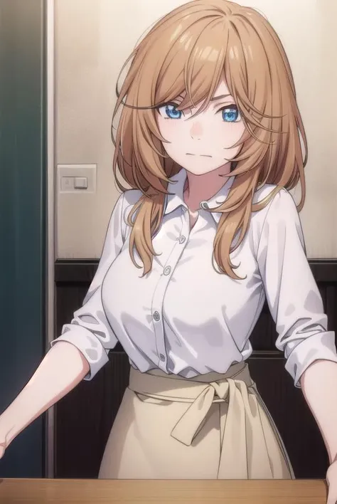 kyoukokouda, <lyco:kyoukokouda-lyco-nochekaiser:1>,
kyouko kouda, long hair, blue eyes, brown hair,
BREAK shirt, collared shirt, white shirt, skirt, long skirt, green skirt,
BREAK looking at viewer, full body,
BREAK indoors,
BREAK <lyco:GoodHands-beta2:1>,...