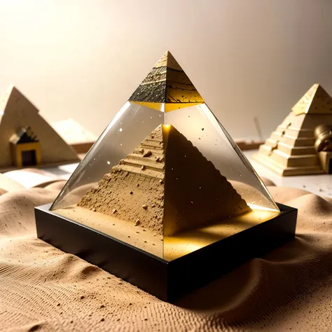 (pyramid:1.1), (sand:1.1), yellow, egypt, snowglobe, centered, 8k, F2.8, RAW Photo, ultra detailed, extremely detailed  <lora:Snow_Globes:1>