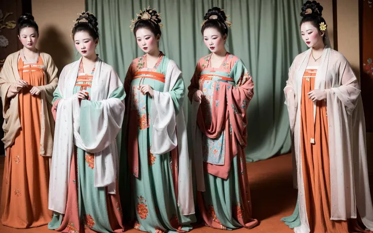 hanfu_Tang Dynasty_tang_唐朝仕女服 @spz