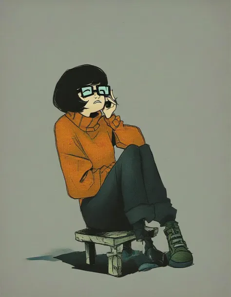 source_cartoon, rating_safe,<lora:ponydiffusionv6_2000s_emo:1>, 2000s emo, Velma Dinkley from scooby doo, score_9, score_8_up, score_7_up, score_6_up, score_5_up, score_4_up