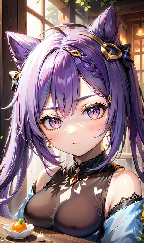 ð â, Integrated Visual Composition,
<lora:training_model:0.8> 1girl, purple hair, hair ornament, twintails, cat ears hairstyle
In order to achieve this visual effect, high-resolution 8K ultra-sharp camera equipment may be used, and some optical effect...