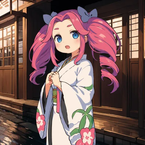 <lora:ShikokuMetan008:0.7>,solo,
ShikokuMetan,1girl,twin drill hair,
print_kimono,