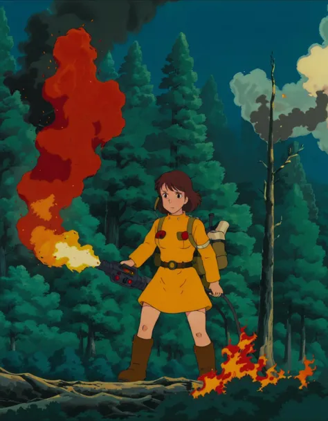 Essenz - Nausicaä Of The Valley Of The Wind Anime Screencap [Ghibli - Hayao Myazaki] (Style LoRa for SDXL 1.0)