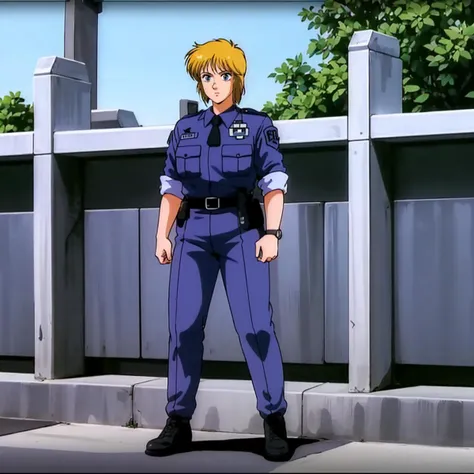 <lora:DeunanKnute001:0.7>,
DeunanKnute,1girl,
policewoman,police uniform,collared shirt,
full body,