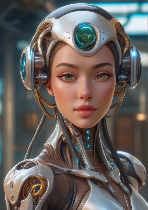 breathtaking biomechanical style of a female android. <lora:CuteLora:1> . organic meets mechanical, alien, detailed, H.R. Giger-inspired . award-winning, professional, highly detailed