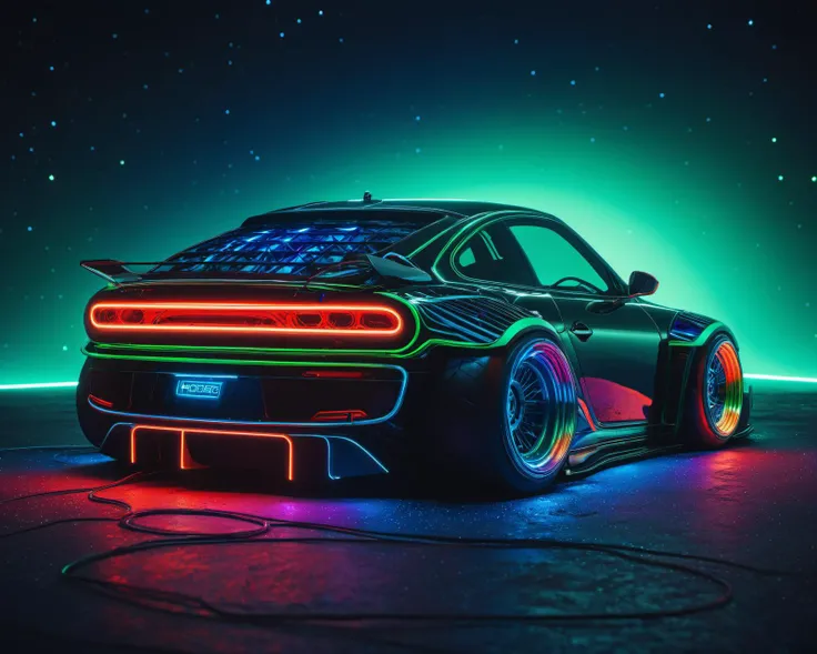 (intrincated details:1.2), (photorealistic), (masterpiece), (photography),  cinematic lighting, 
, cyberpunk ambient, car, ground vehicle, motor vehicle, no humans, scenery, solo, vehicle focus, night time, , neon lights
 <lora:Drone_Cars_XL:1>
cartoon sty...