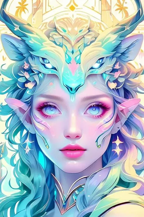 woman in a mythical forest, masterpiece, perfect face, intricate details, horror theme <lora:KawaiiTechXL:1> kawaiitech, pastel colors, symbols, glowing parts