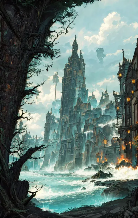 Shadow Isles, <lora:Shadow Isles:0.6>,lost world