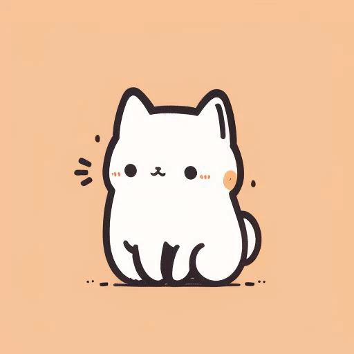 <lora:xtxm:1>xtxm, no humans, simple background, white background, animal focus, sitting, cat, blush stickers, dog, looking at viewer, solo, full body, animal