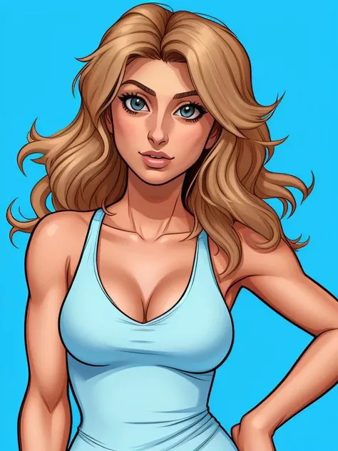 [Aly Michalka|Farrah Fawcett] , iahfy art style,