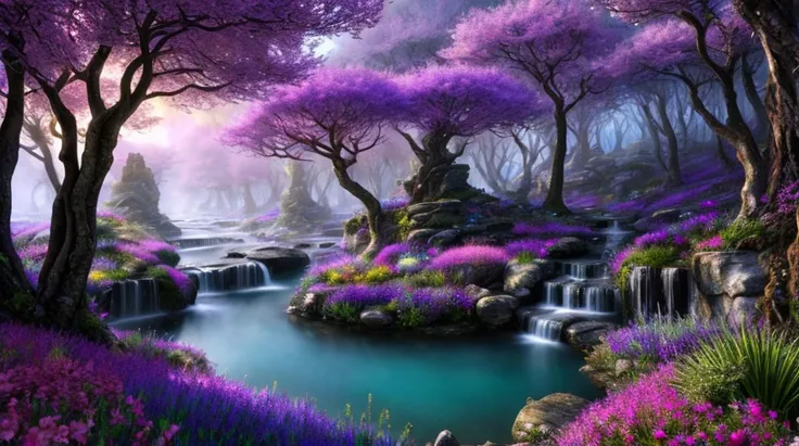 HDR photo of The Fae Realm is a dazzling and enigmatic place hidden from the mortal world, nestled between dimensions. This magical realm is a realm of unparalleled beauty, brimming with vibrant colors, ethereal landscapes, and an otherworldly atmosphere. ...