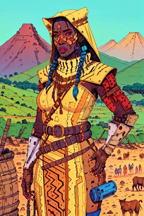 alaskan woman, in rural african, by josan gonzalez