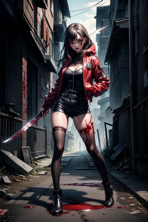 masterpiece, fullbody,best quality, ultra high res,slender vampiric female shadow,hand machete,inhand, machete rusty bloody,bloodlust,reincarnated dark heart,ancient warzone,action shot,highspeed,dark theme, fully clothed, <lora:add_detail:1>