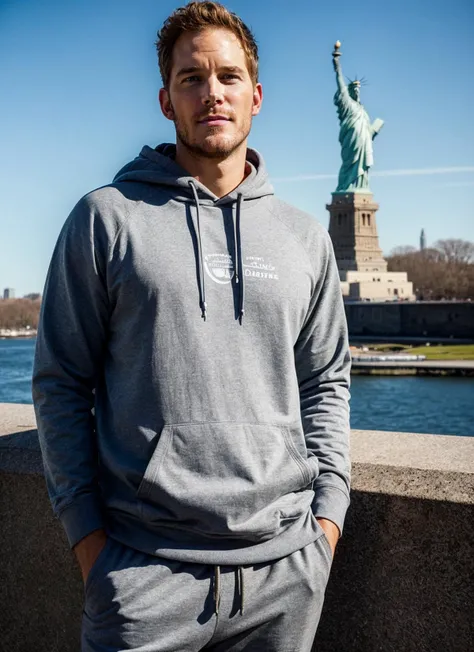 portrait of  sks person, in new york, statue of liberty in background,  Hoodie and sweatpants,  by Dominique Issermann, epic character composition, natural lighting,
<lora:locon_perfecteyes_v1_from_v1_64_32:0.25>, perfecteyes
<lora:locon_perfectsmile_v1_fr...