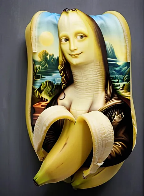 <lora:PAseer-SDXL-EveryThingisBanana:1> banana Mona Lisa, mona lisa as a banana