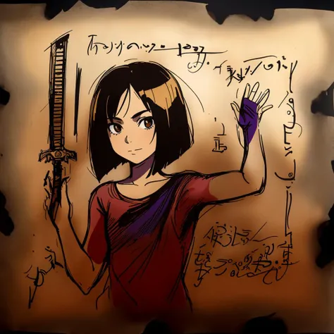 masterpiece, best quality,
vivid colors,
1girl, (solo)
(14 years old, 14y.o, teen, teenager)
"         ",
brown eyes
bob cut hair
tomb raider,
"         "
"      "  
<lora:Necronomicon-10:0.8> (Necronomicon Sketch)