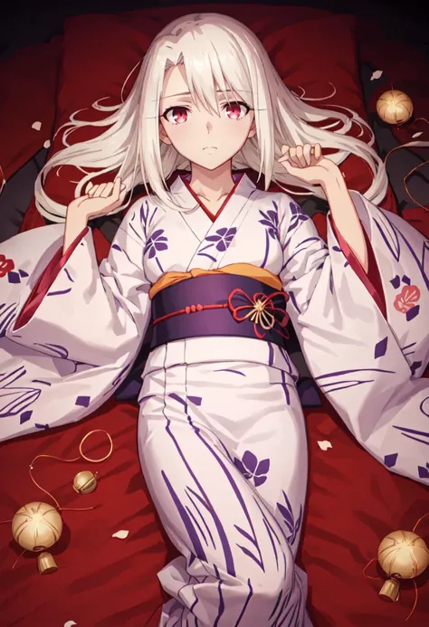 best quality, masterpiece, highres, solo, (illyasviel_von_einzbern_fatestaynightufotable:1.10), (yukata:1.30), (kimono:1.15), anime_style, 19 <lora:illyasviel_von_einzbern_fatestaynightufotable:0.80>