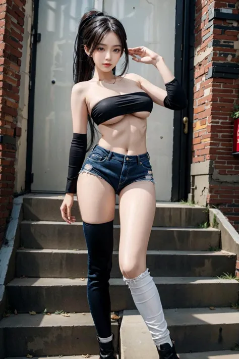 realistic, realistic details, detailed, 
1 girl, solo, dynamic pose, sexy pose, narrow waist, full body, fit, <lora:fitgirl_4:1.0>, <lora:add_detail:0.6>, 
------
(pureerosface_v1:0.5) , (ulzzang-6500-v1.1:0.5),  <lora:00.SAFACE02:1.0>
beautiful face, shad...