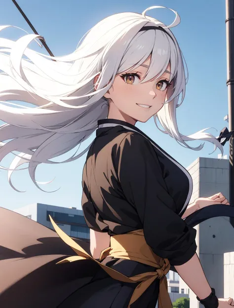 (masterpiece, best quality,highres:0.9),(extremely detailed),3d,
hakamada hinata,white hair,white eyes,lovely,floating hair,wind blow,teasing_smile,