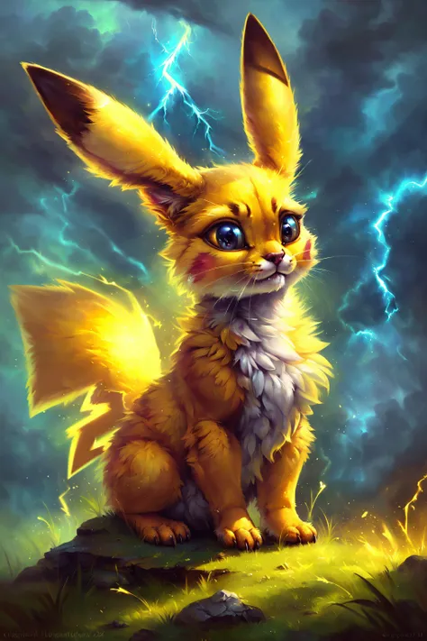 LightningMagicAI, pikachu, stormy background, hill, grass,
uploaded on e621, by SilverFox5213, by silgiriya mantsugosi, by Carl Heinrich Bloch, by kenket,
(absurd_res, best quality, masterpiece), (realistic, photo-realistic), high quality, excellent lighti...