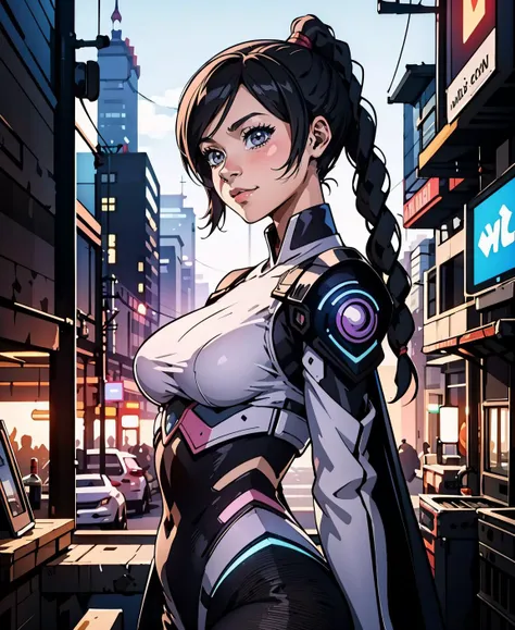 1girl, <lora:TyLee:0.8> TyLee, cyberpunk, science fiction, futuristic
masterpiece, best quality,