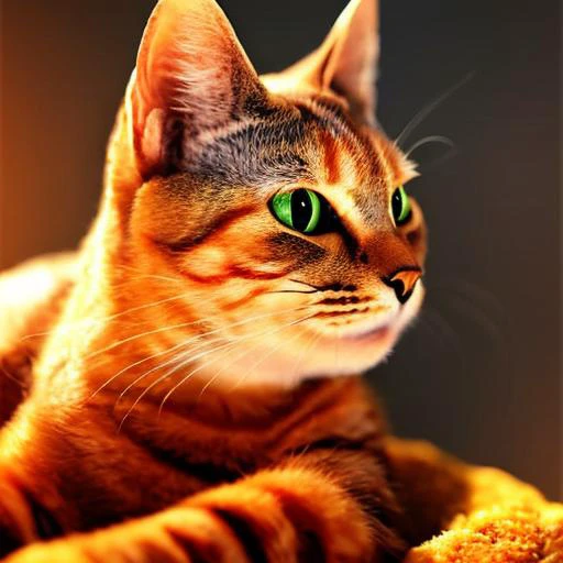 golden hour, fantasy, vivid colors, sharp focus, digital art, hyper - realistic, 4 k, unreal engine, nkoctst cat, highly detaile...