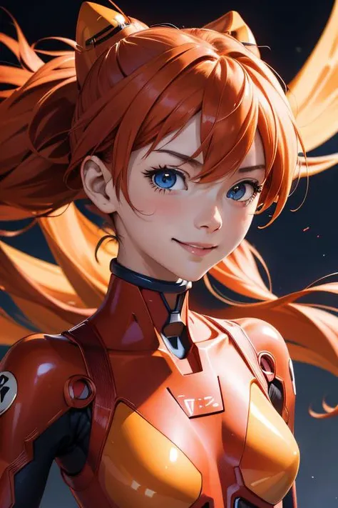 <lora:souryuu_asuka_langley-10:0.5> souryuu_asuka_langley, plugsuit, bodysuit, (medium breasts), portrait, upper body, smile, looking at viewer
___, (high quality:1.2), masterpiece, detailed, highres, 8k, UHD, sharp focus