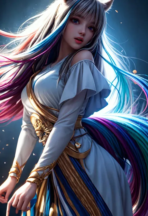 horse, flowing mane, striped, multicolor,
vibrant colors, colorful art style, 
soft lighting, soft shadows, detailed textures, dynamic lighting,  
nice hands, perfect hands, 
<lyco:GoodHands-beta2:1.0> 
<lora:add_detail:1>