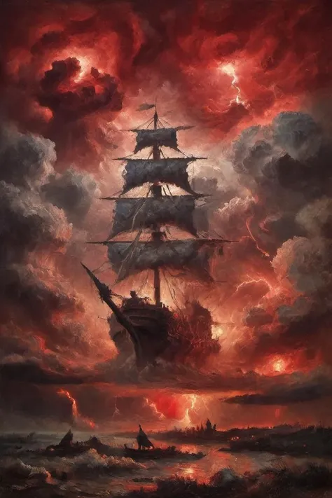 painting, martius_storm red ominous war [:style of vincent van gogh and leonardo da vinci:0.4]  <lora:Storm_Cloud_Style:1.2>