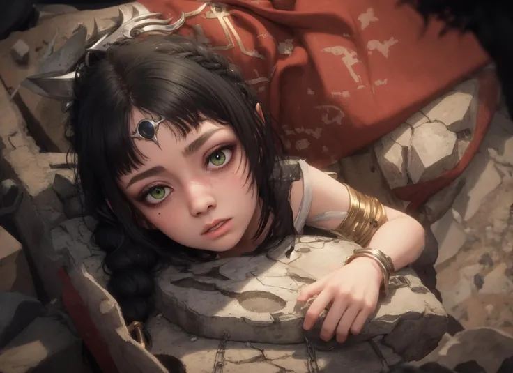 (high quality:1.1), 3D, CGI, cinematic lighting, extremely detailed, (light rays:1.2), bokeh, bloom, (lighting on face:1.3),
Shadowheart, young, (hands on rock:1.1), upper body, close-up, out of frame,
half-closed eyes, (surprised:1.1),
black hair, long ...