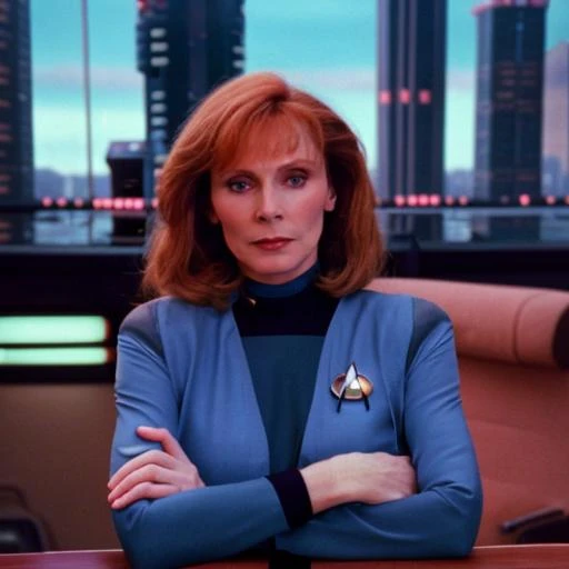 Beverly Crusher Badass (Dreambooth Model) Star Trek Fan Art