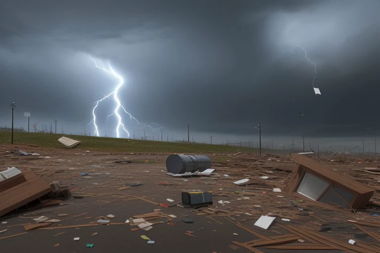 (stovepipe tornado, debris, wallcloud), storm