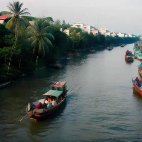 TQ - Cai Rang Floating Market | Chợ nổi Cái Răng | Background LoRA