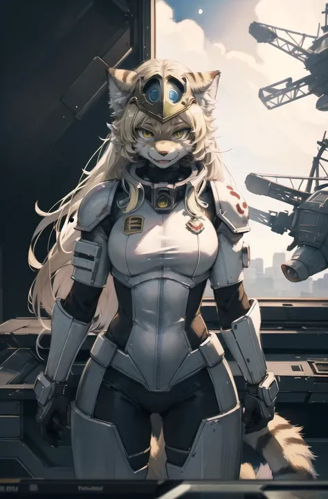 masterpiece, best quality,(furry cat girl:1.3)hdr,8k,hires,extremely detailed CG unity 8k wallpaper,spaceship,manul,tusun
illustration,absurdres,traditional media,blonde,long hair,looking at viewer,warhammer 40k,battle suit
helmet,<lora:Manul:0.7> <hyperne...