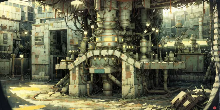 8k,absurdres, highres, ultra detailed, masterpiece, sharp shading,Tatsuyuki,
under,abandon staion,monocolor,gaint pipe,(obsolete machine:1.3),(no humans:1.4)
masterpiece,<lora:Tatsuyuki Tanaka-000009:1>