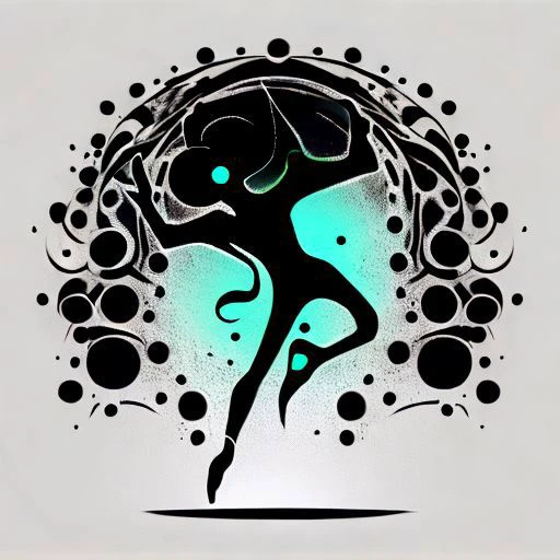 abstract dancing illustrations