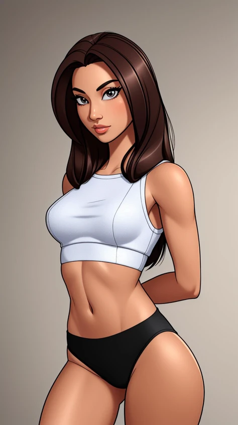 ((Masterpiece, best quality,edgQuality))
tanned brunette,edgPR_woman,edgPR_face,edgPR_body, a woman in a black top and pink mini skirt,
<lora:edgPuertoRicanDollLikeness:1>
(RAW photo:1.2), (photorealistic:1.4), (masterpiece:1.4), (best quality:1.4), ultra ...