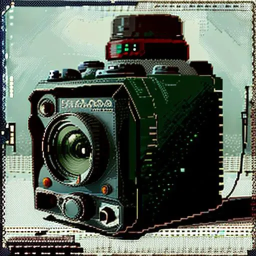 pixelart, vintage film camera <hypernet:stipple-weave-1-0:1>