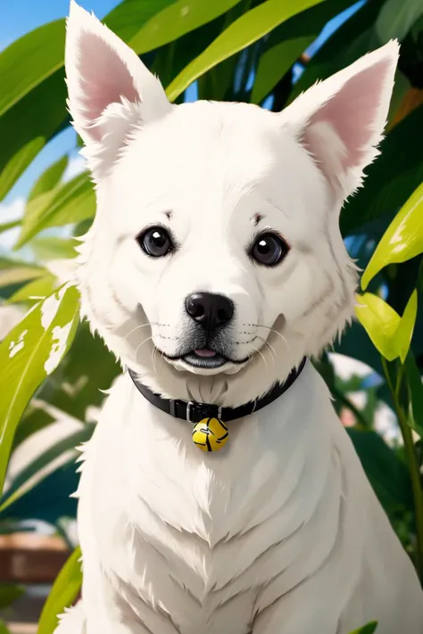 1dog, (white with black buchi pattern:1.3), (Ears are erect:1.1), (looking at viewer:1.5),
best quality, realistic, photorealistic, extremly detailed, an extremely delicate and beautiful, RAW photo, professional lighting, (closes eyes:0.3) , beautiful nos...
