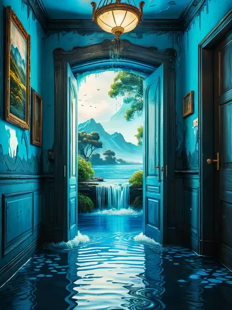 masterpiece, intricate detail, 8K, HDR, 

Water floods the room, bright and blue. It moves gently, washing through from the doorway as though it has every right to be there.

dreamlike fantasy art,

<lora:RMSDXL_Enhance:0.45>,
<lora:add-detail-xl:0.8>,
<lo...