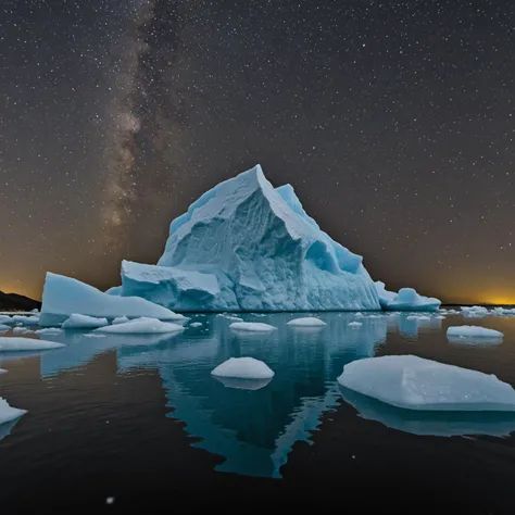 Iceberg, Stellar Cluster, extremely detailed, Dynamic Range, f/2.8, Shutter Speed 1/125 sec, ISO100, White Balance Cloudy, Exposure Compensation  "0 EV", Shutter Priority Shooting Mode, Leading Lines, focus Mode Manual, Center-weighted Metering