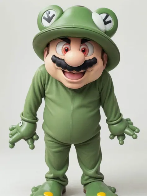 Mario, Frog costume B, <lora:Kojimbomber-Frog-costume:1.00>