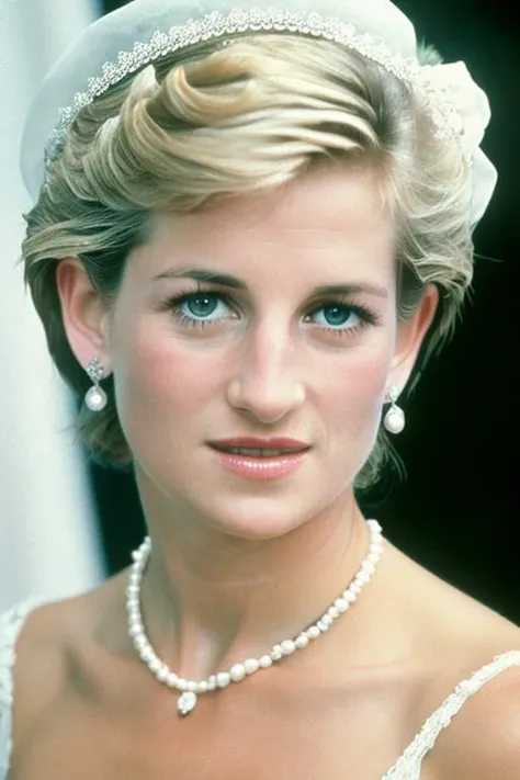 a close up of a woman wearing a wedding dress and a veil