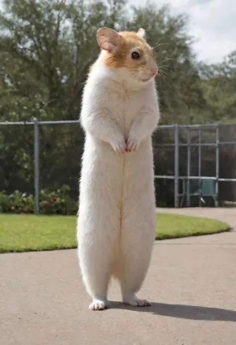 A very long tall hamster