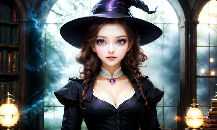 mystery and beauty of the picture portrait of young Witch in elegant wool business suit, (big breasts:1.25), bokeh, interstellar, film grain, old 18th century magic fantasy library
<lora:sdxL_offset:0.5> <lora:xl_more_art-full_v1:1> <lora:TWbabeXL01:1> TWb...