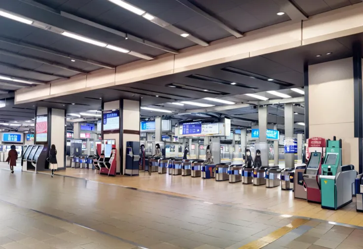 arafed view of a terminal with a lot of luggage and people