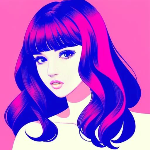 masterpiece, high quality, beautiful and aesthetic,1girl, illustration,shine jelly  color outline