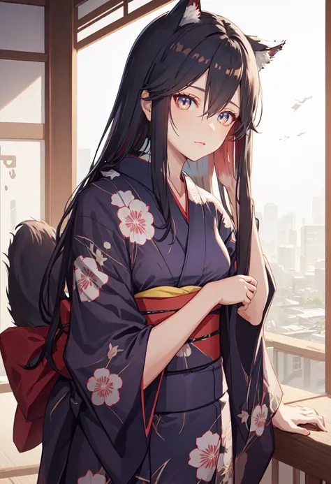 best quality, masterpiece, highres, solo, (texas_arknights:1.10), (yukata:1.30), (kimono:1.15), 30 <lora:texas_arknights:0.80>